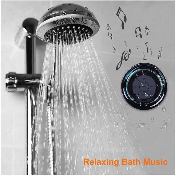 Bluetooth Shower Speaker, Waterproof Wireless Speaker - Picture 3 of 6